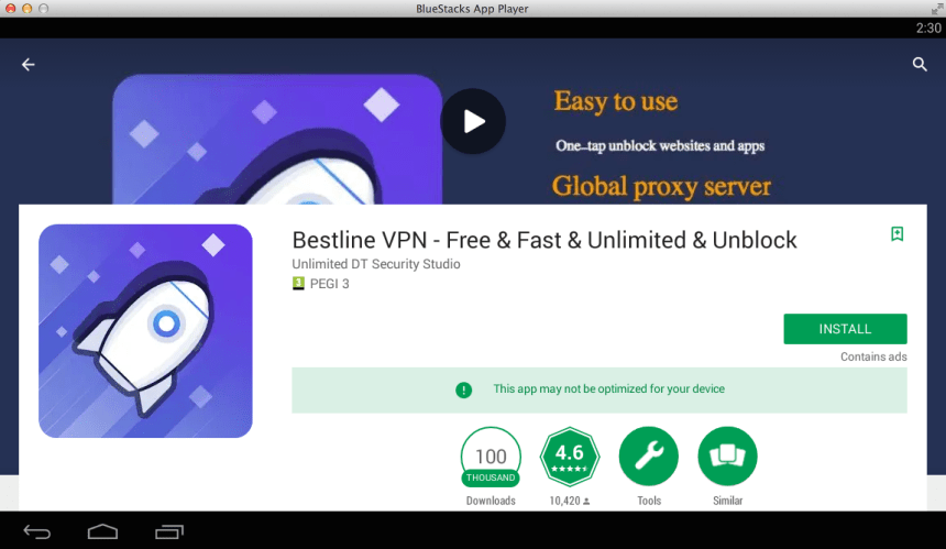 Free Download Bestline VPN for PC Windows 7810 & Mac