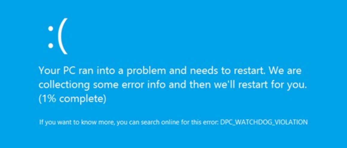 DPC Watchdog Violation Windows 10