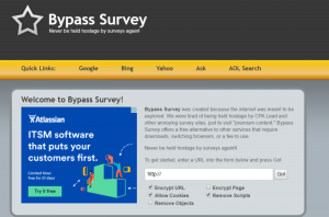 how to bypass surveys
