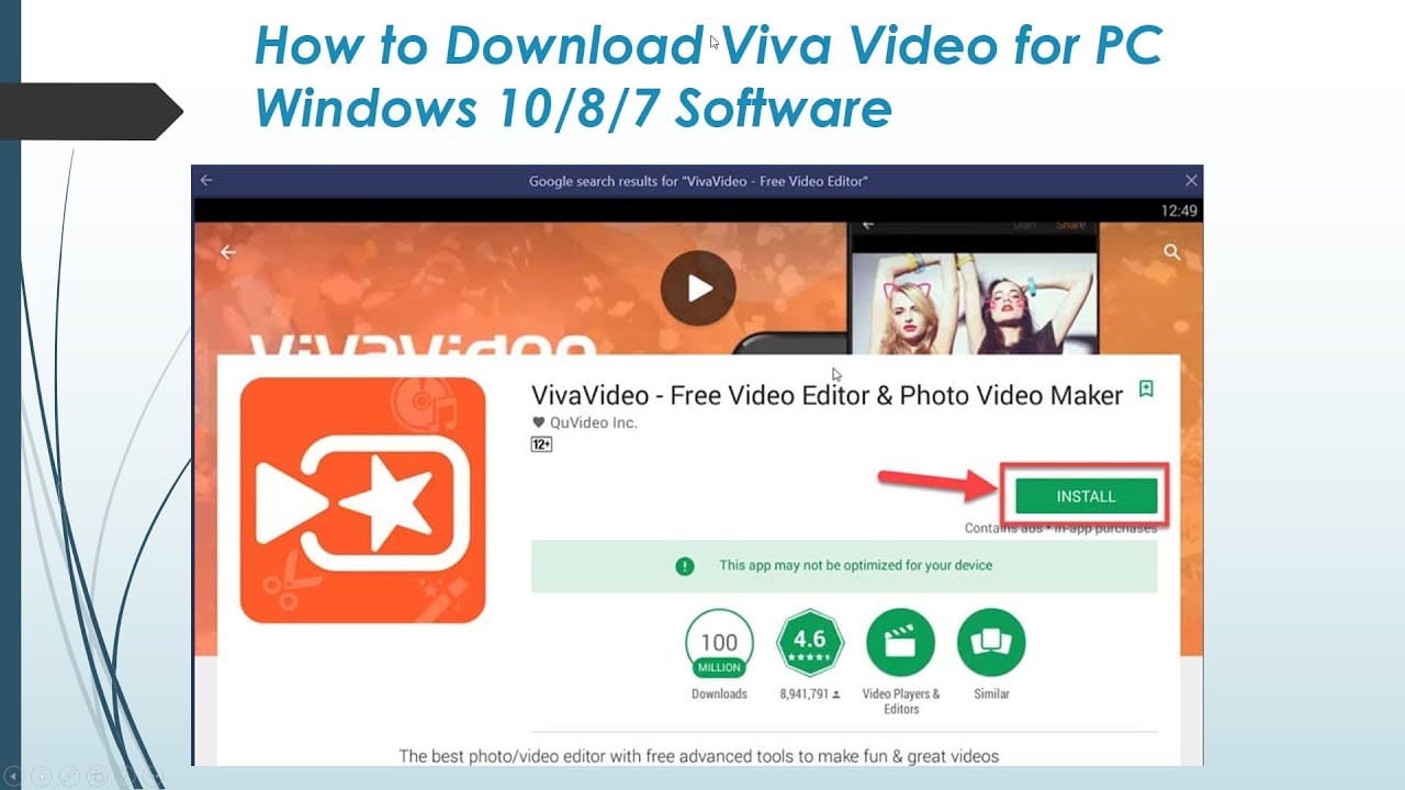 install VivaVideo for PC