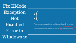 KMode Exception Not Handled: Easy Steps to Resolve the Error