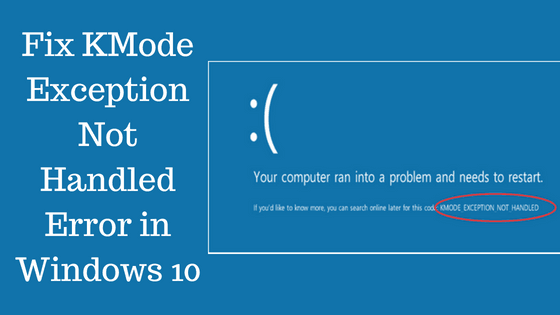 Kmode Exception Not Handled