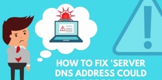 DNS Address Could Not be Found