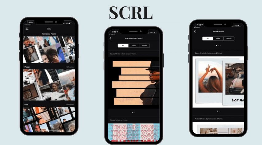 SCRL - Discover the Best Application to Make a Continuous Carousel on Instagram