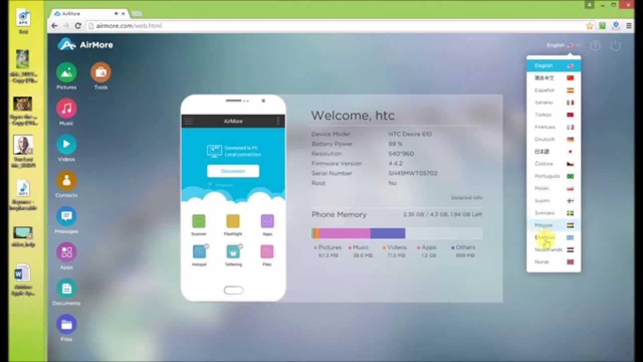 Airmore - See How to Transfer Files from Phone to PC with This App