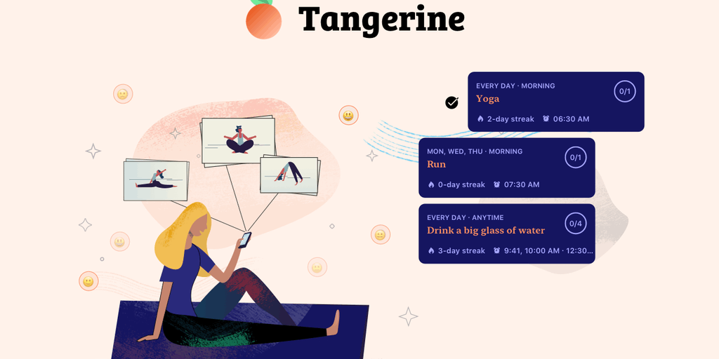 Practice Self-Care and Set Goals with the Tangerine App
